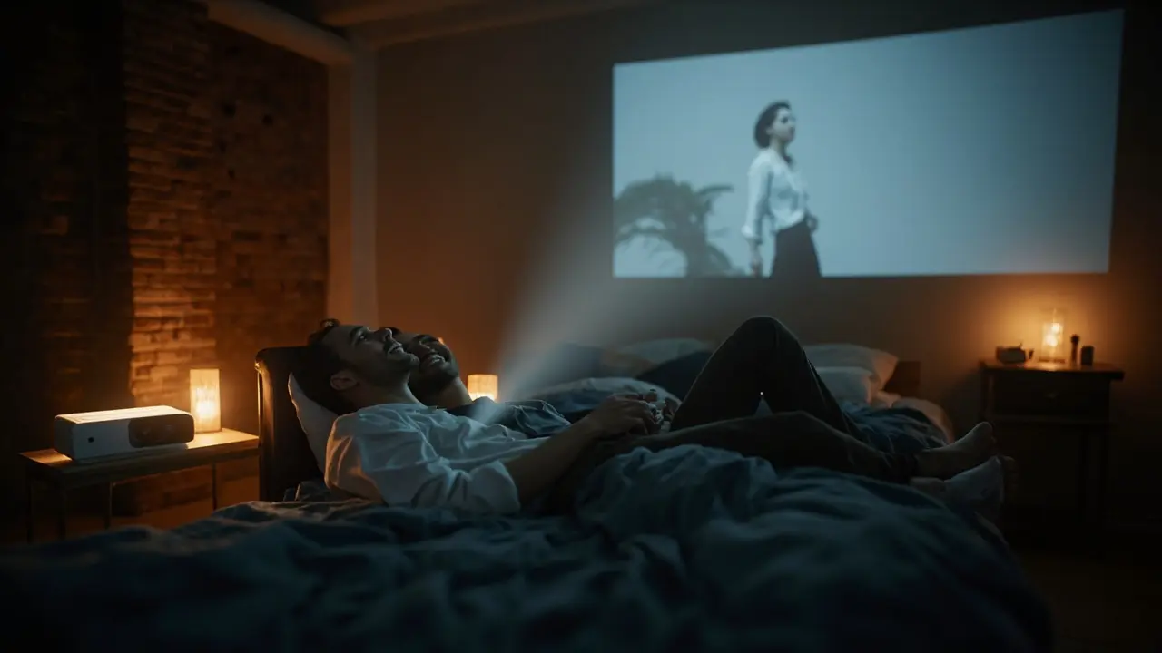 GP12 Home semi-sealed projector with low heat and under 25dB noise