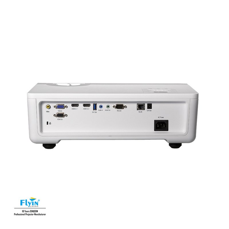 Flyin Dlp Laser Educational Projector For Classroom 4k Cinema Meeting Room Wxga