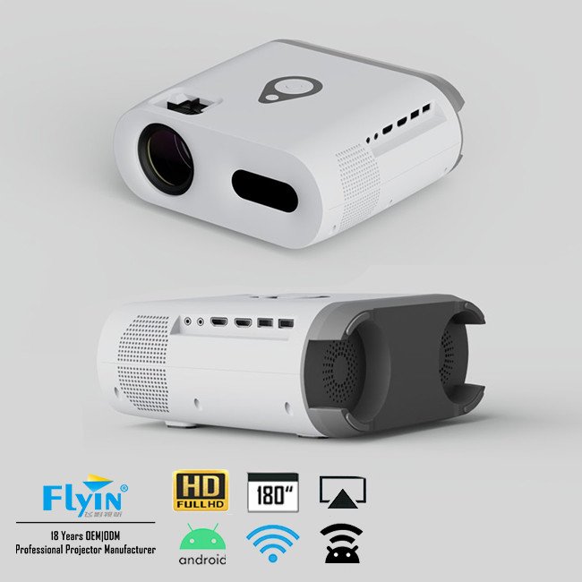 Portable Mini Multimedia Micro Wifi Projector Android 9.0 4K Wifi FULL HD