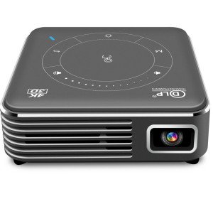 Smart Android 4K 1080P Mini DLP LED Projector Brightness 5000 Lumens