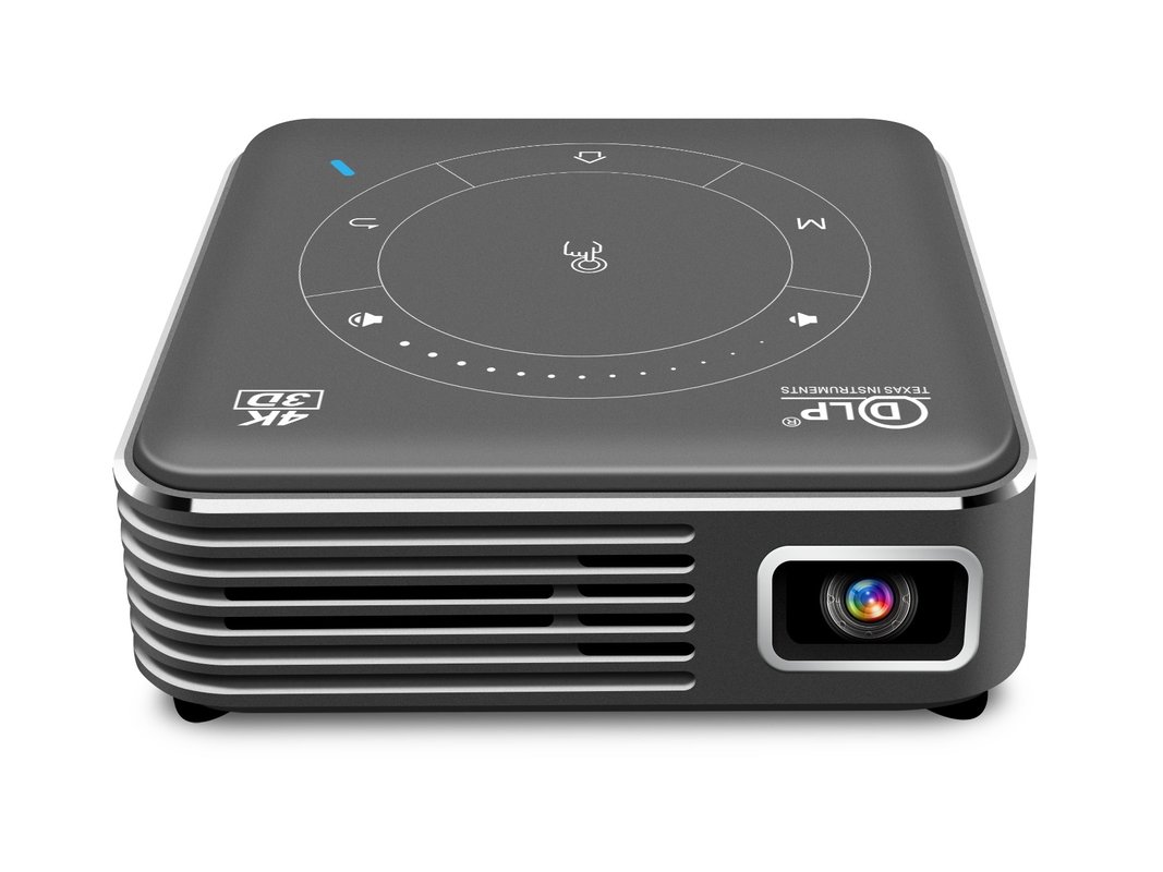 Smart Android 4K 1080P Mini DLP LED Projector Brightness 5000 Lumens