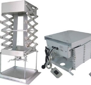 Adjustable 1m 1.5m 2m 3m Electric Projector Lift With Tubular Motor