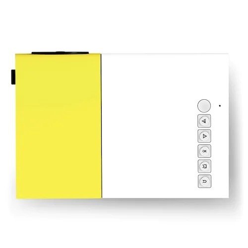 YG300 Mini Pocket 4k Portable LED Projectors Yellow for Home Theater