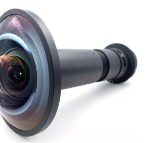 360 Degree Fisheye Dome Projector Lens External All Glass All metal
