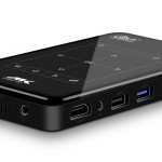Black 4K Mini Portable Projector Dustproof Waterproof Android Mapping DLP Projector