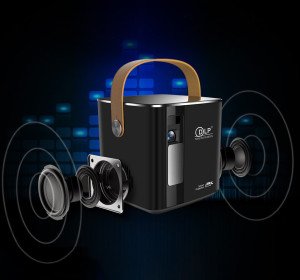 Smart Mini Android 9 DLP LED Projector 6000 LUMENS With Battery